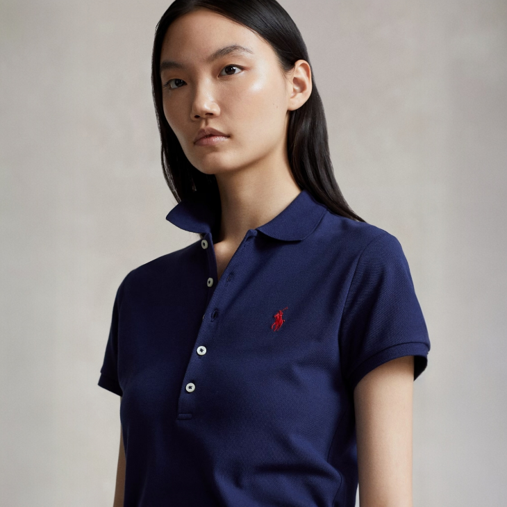 POLO RALPH LAUREN WOMEN SLIM FIT STRETCH POLO SHIRT