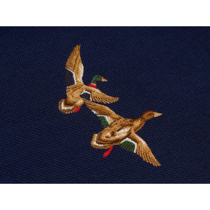POLO RALPH LAUREN CUSTOM SLIM DUCK PRINT MESH POLO SHIRT
