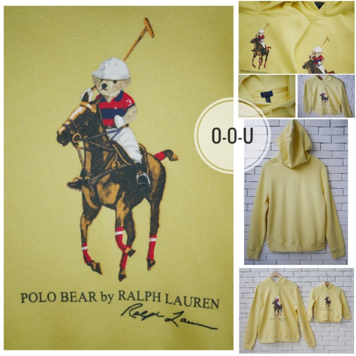POLO RALPH LAUREN POLO BEAR & BIG PONY BOYS FLEECE HOODIE