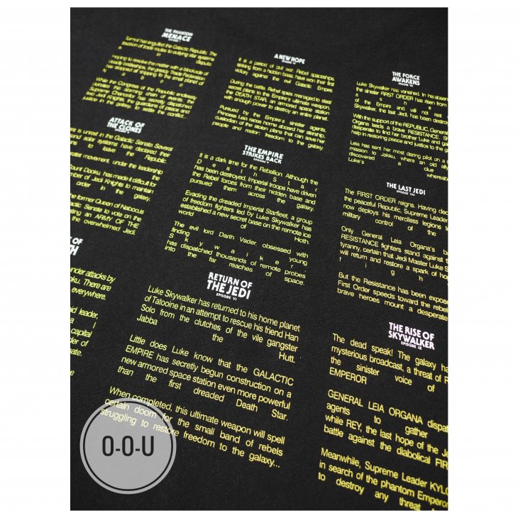 KITH X STAR WARS  CREDITS VINTAGE TEE