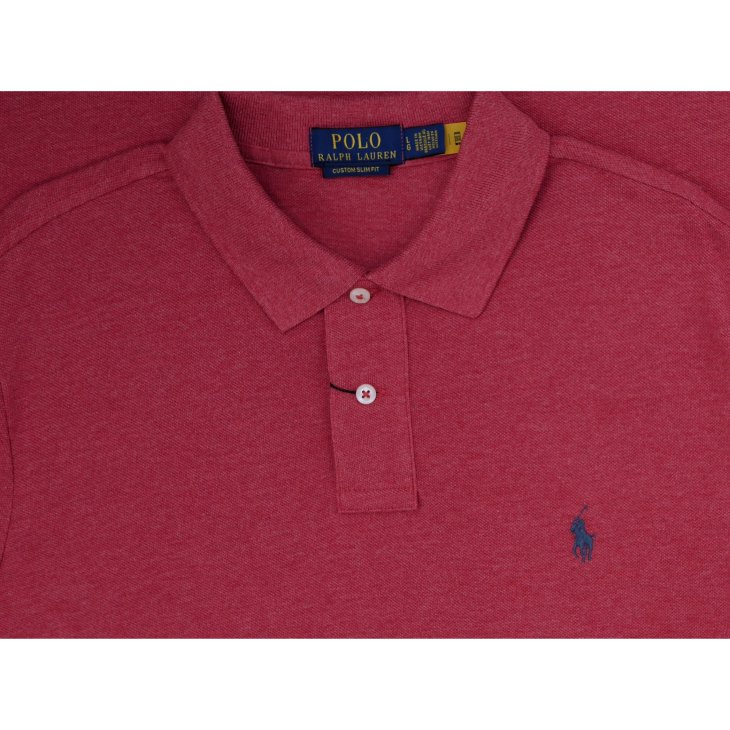 POLO RALPH LAUREN CUSTOM SLIM FIT MESH POLO SHIRT