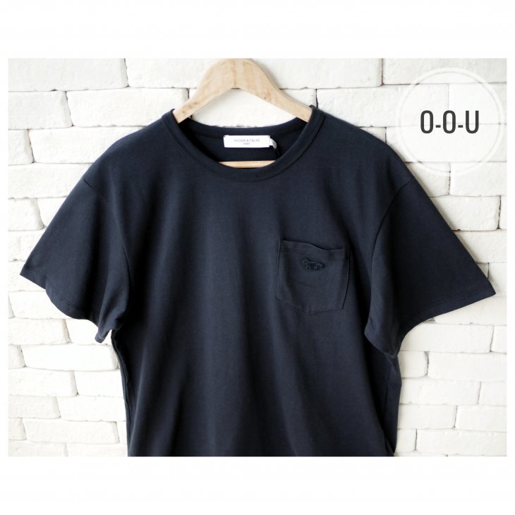 MAISON KITSUNE TONAL FOX PATCH POCKET CLASSIC T-SHIRT