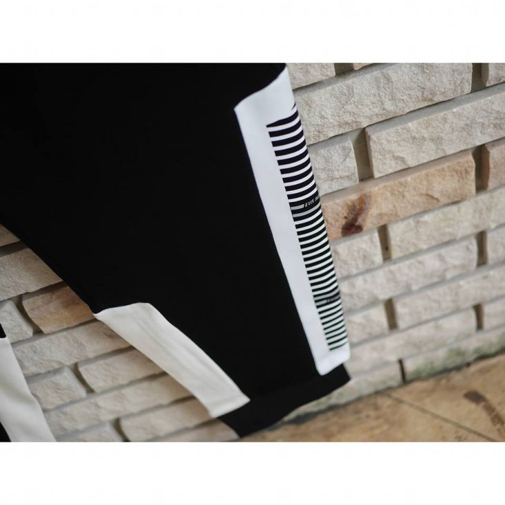 EVISUKURO Striped Graphic Side-print Sweatpants