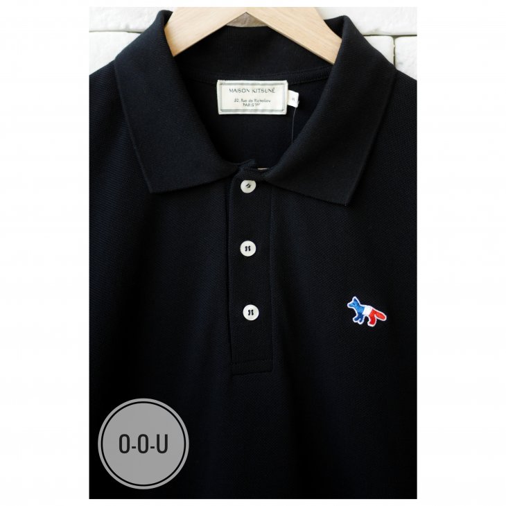 MAISON KITSUNE TRICOLOR FOX PATCH CLASSIC POLO