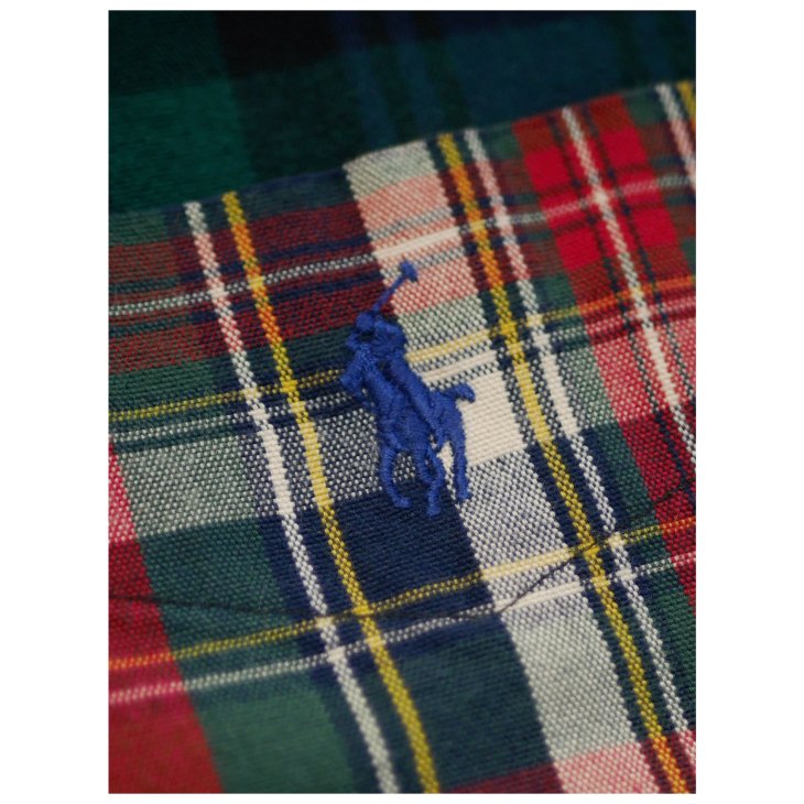 POLO RALPH LAUREN CLASSIC FIT PLAID OXFORD FUN SHIRT