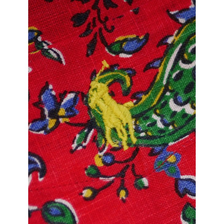 POLO RALPH LAUREN CLASSIC FIT PAISLEY LINEN CAMP SHIRT