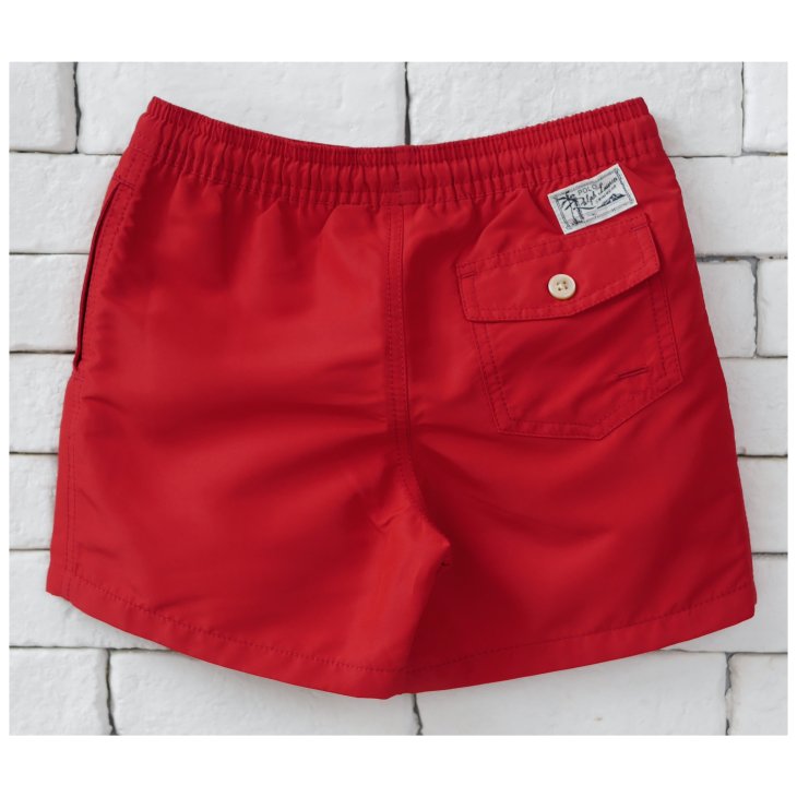 POLO RALPH LAUREN KIDS TRAVELER POLO BEAR SWIM TRUNK