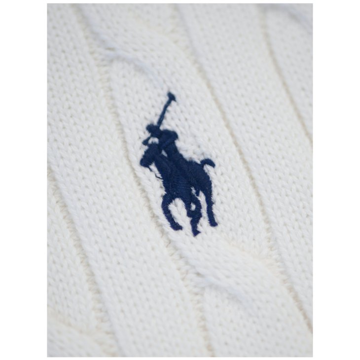 POLO RALPH LAUREN WOMEN COTTON CABLE SHORT SLEEVE JUMPER