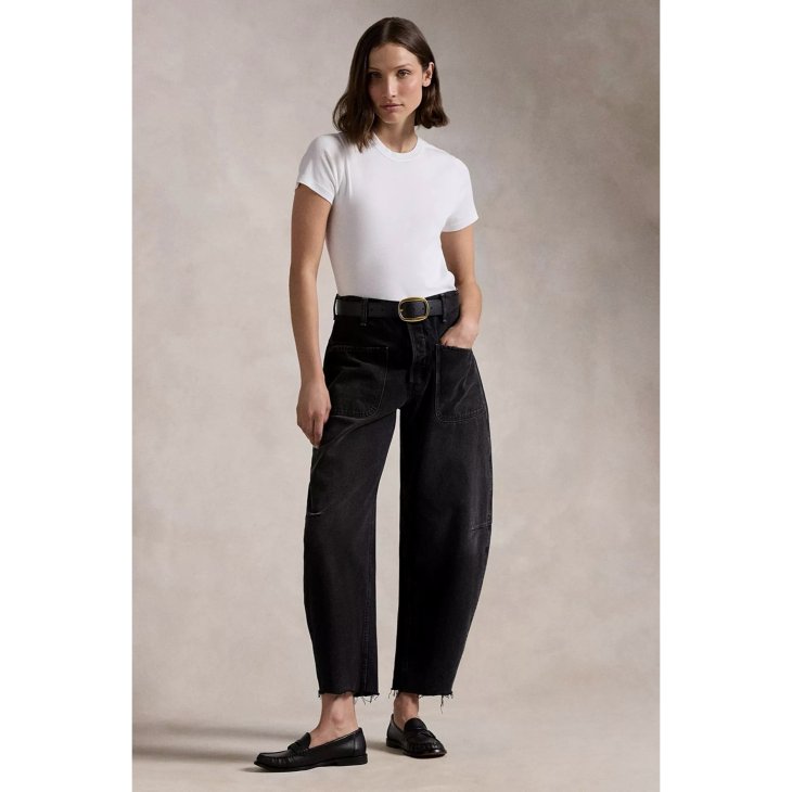 POLO RALPH LAUREN WOMEN CURVED TAPERED JEAN