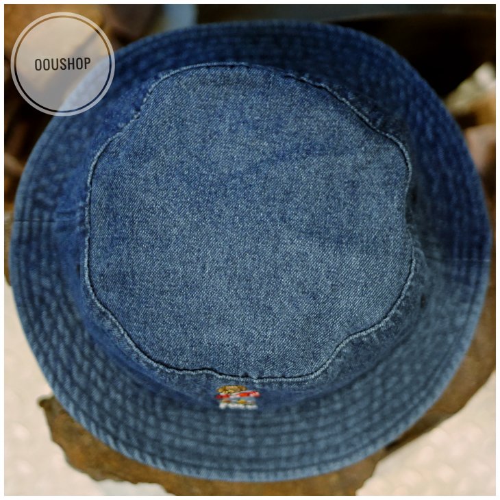POLO RALPH LAUREN POLO BEAR DENIM BUCKET HAT
