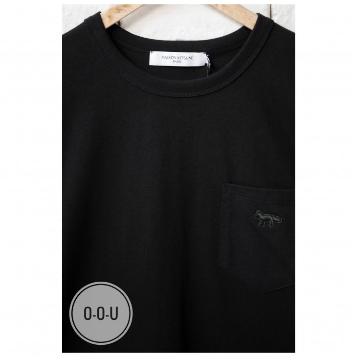 MAISON KITSUNE TONAL FOX PATCH POCKET CLASSIC T-SHIRT