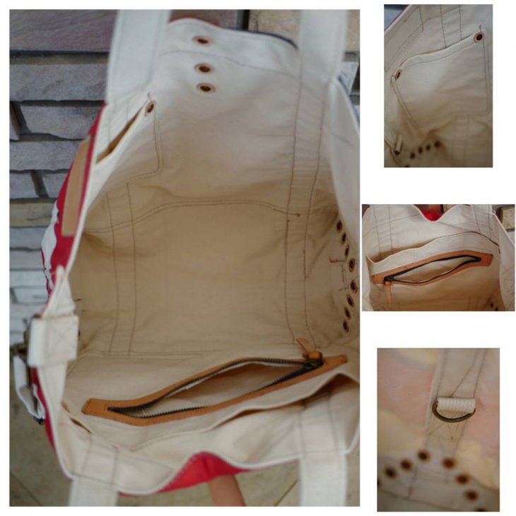 USA FLAG COTTON CANVAS TOTE