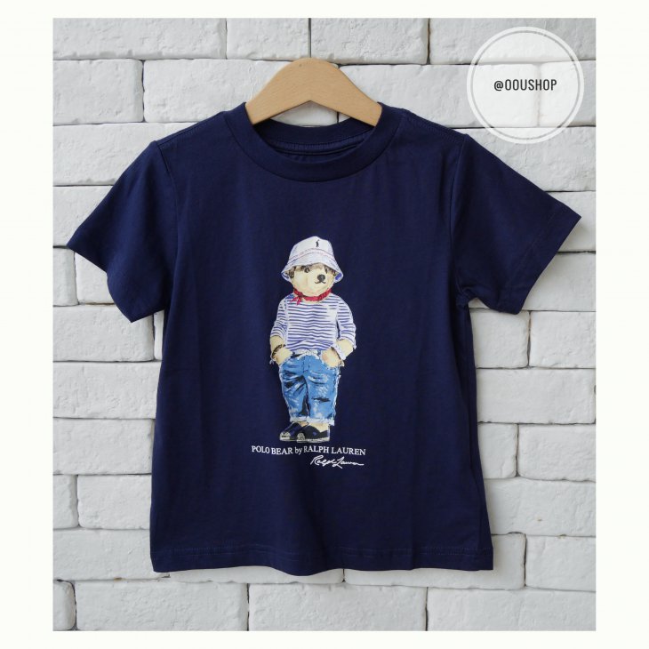 POLO RALPH LAUREN POLO BEAR COTTON KIDS TEE
