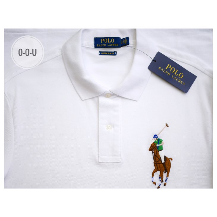 POLO RALPH LAUREN CUSTOM SLIM FIT BIG PONY POLO SHIRT
