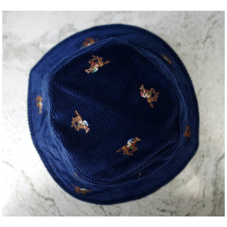 POLO RALPH LAUREN POLO PONY CORDUROY BUCKET HAT