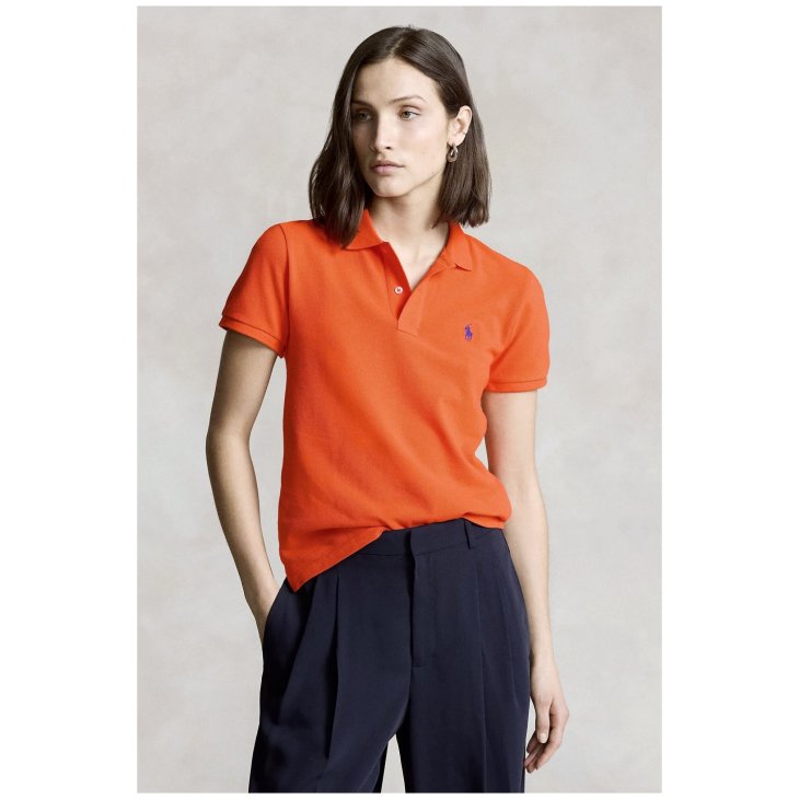 POLO RALPH LAUREN WOMEN CUSTOM SLIM FIT POLO SHIRT