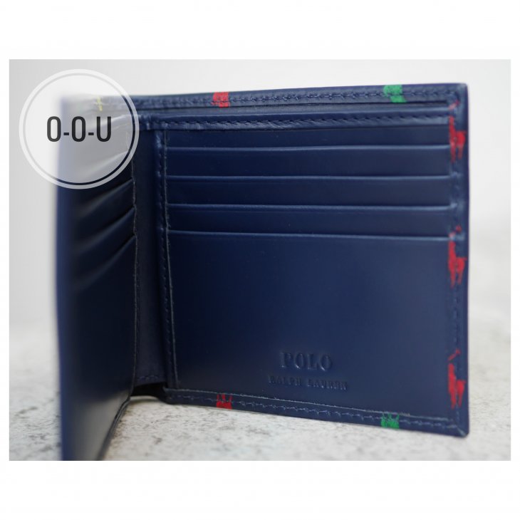 POLO RALPH LAUREN ALLOVER PONY LEATHER WALLET
