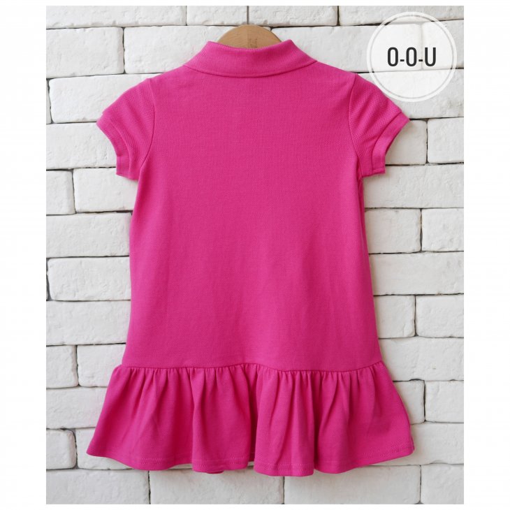 POLO RALPH LAUREN KIDS COTTON MESH POLO DRESS