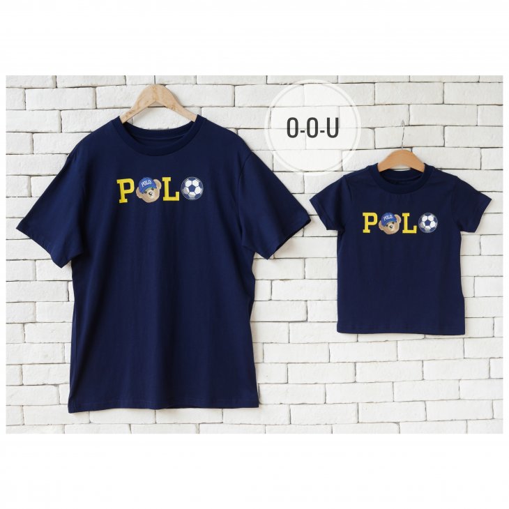 POLO RALPH LAUREN KIDS POLO BEAR & SOCCER COTTON T-SHIRT