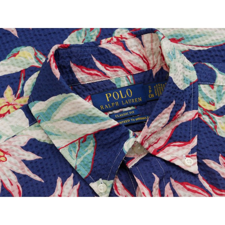 POLO RALPH LAUREN CLASSIC FIT FLORAL SEERSUCKER SHIRT