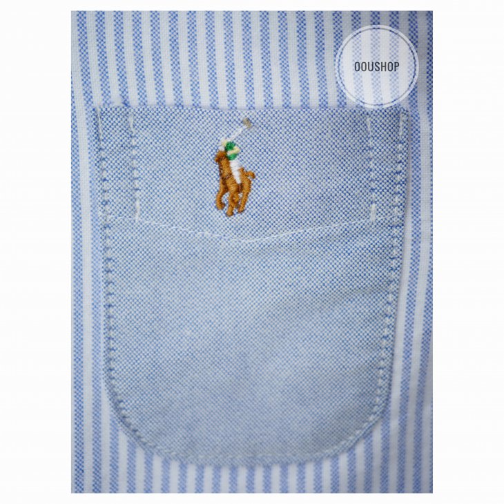 POLO RALPH LAUREN STRIPED BOYS COTTON OXFORD SHIRT