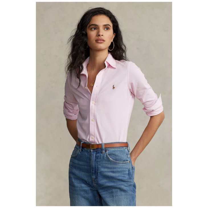 POLO RALPH LAUREN WOMEN SLIM FIT COTTON OXFORD SHIRT