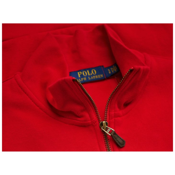 POLO RALPH LAUREN COTTON QUARTER-ZIP SWEATER