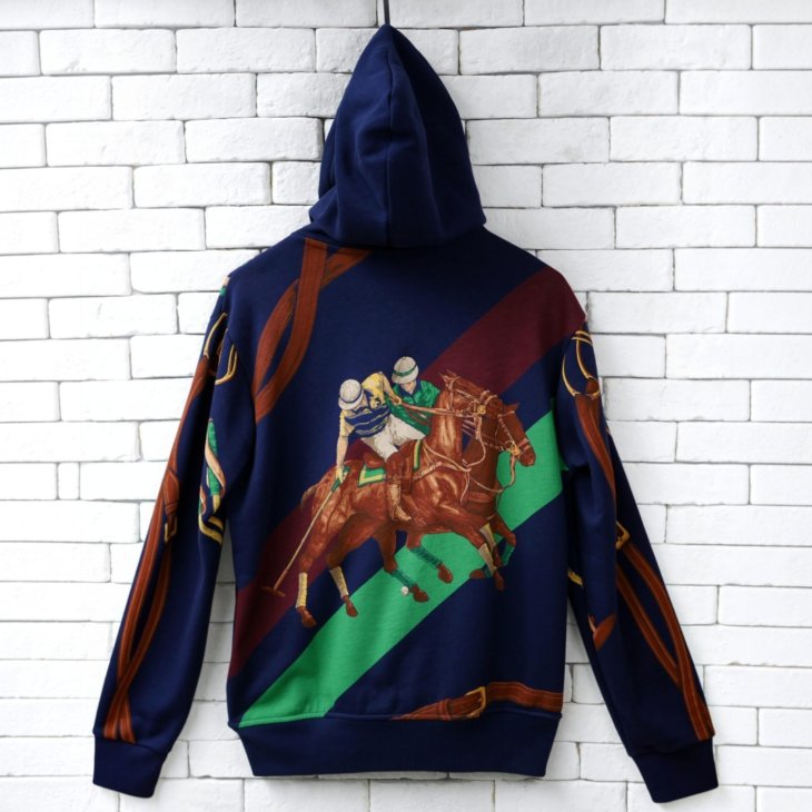 POLO RALPH LAUREN EQUESTRIAN FLEECE FULL ZIP HOODIE