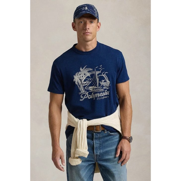 POLO RALPH LAUREN CLASSIC FIT JERSEY GRAPHIC T-SHIRT