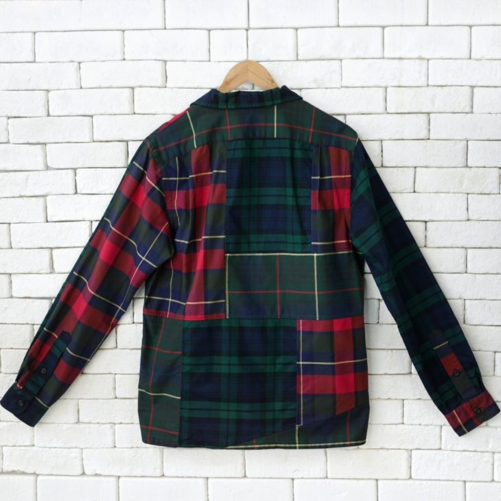 POLO RALPH LAUREN CLASSIC FIT PATCHWORK OXFORD CAMP SHIRT