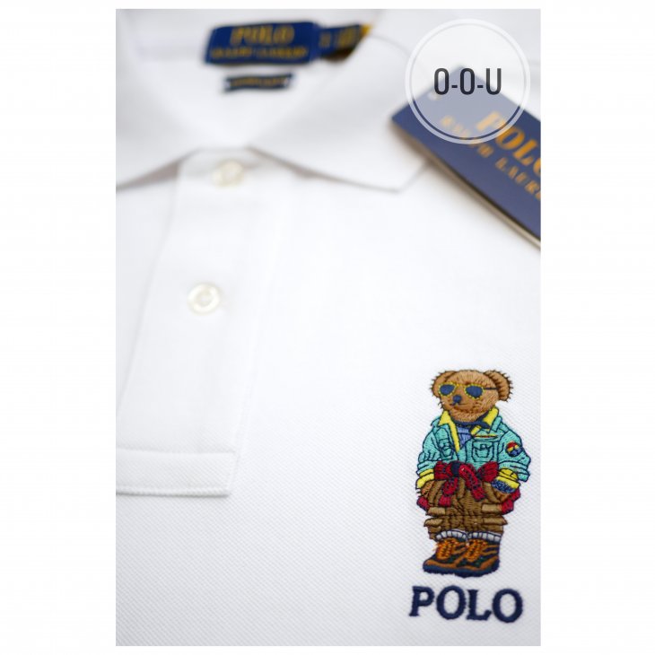 POLO RALPH LAUREN CUSTOM SLIM FIT POLO BEAR POLO SHIRT
