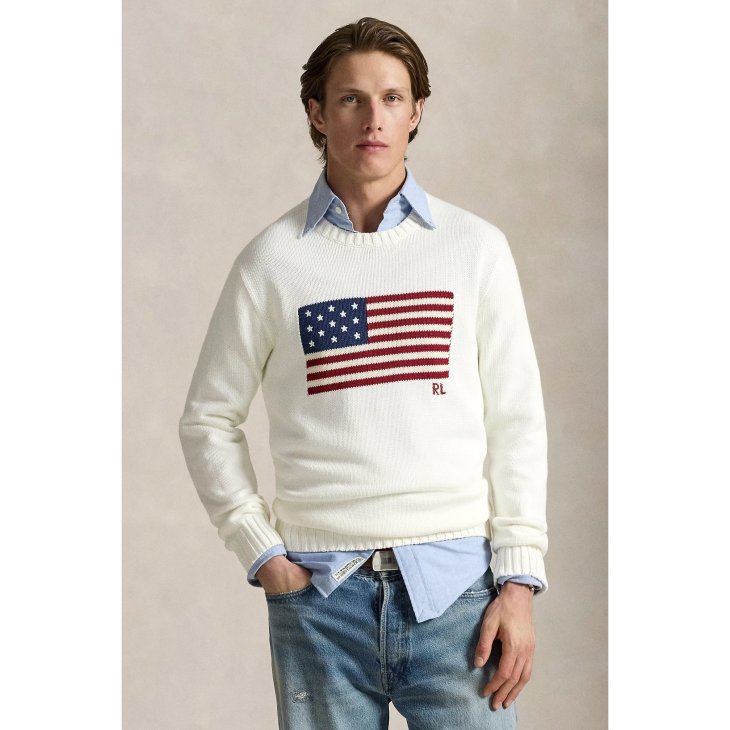 POLO RALPH LAUREN THE ICONIC FLAG SWEATER