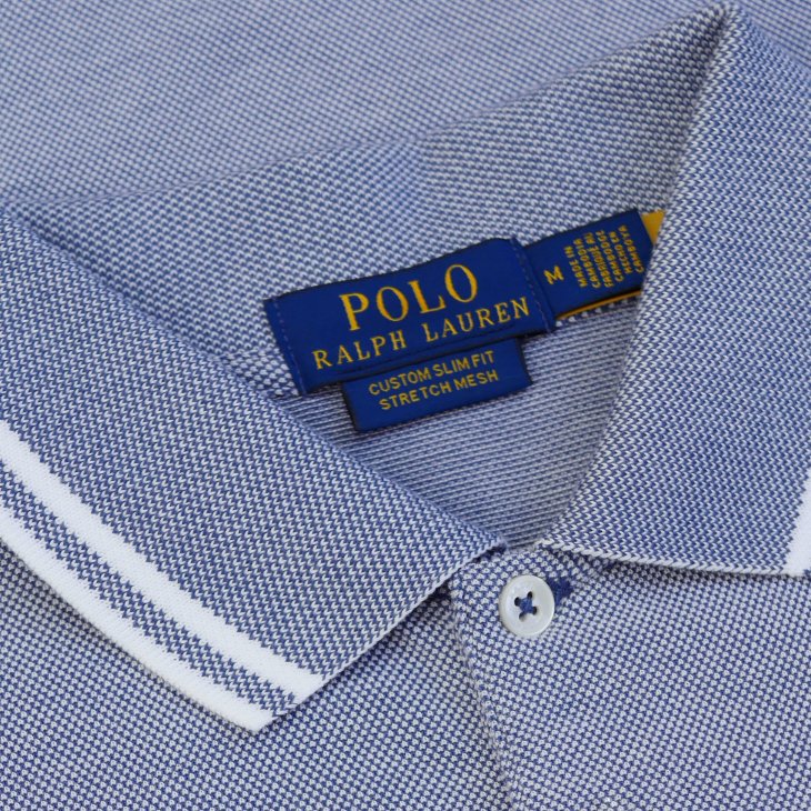 POLO RALPH LAUREN CUSTOM SLIM FIT MESH POLO SHIRT