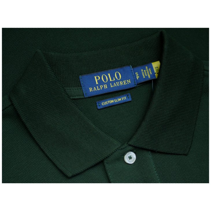 POLO RALPH LAUREN CUSTOM SLIM FIT BIG PONY MESH POLO SHIRT