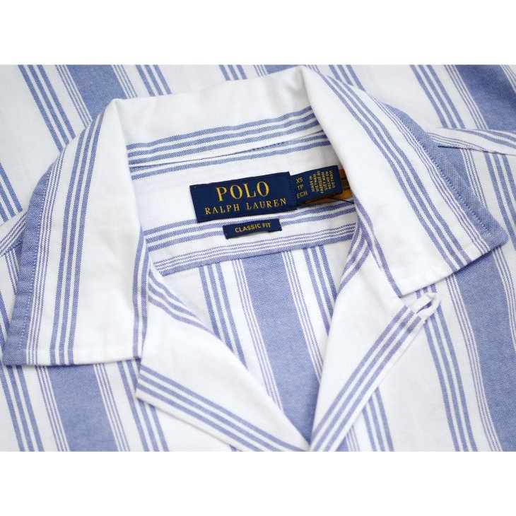 POLO RALPH LAUREN CLASSIC FIT STRIPED OXFORD CAMP SHIRT