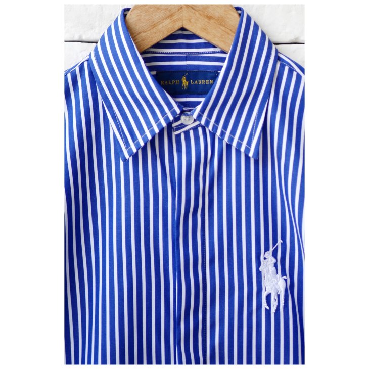 POLO RALPH LAUREN WOMEN STRIPED COTTON SHIRT