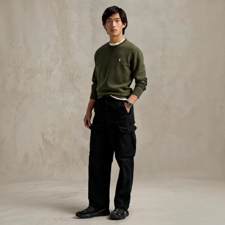 POLO RALPH LAUREN DOUBLE KNIT SWEATSHIRT
