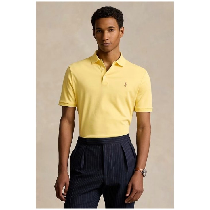 POLO RALPH LAUREN CUSTOM SLIM FIT SOFT COTTON POLO SHIRT