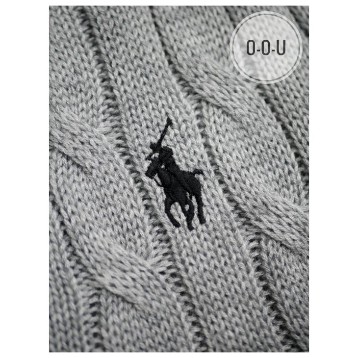 POLO RALPH LAUREN CABLE-KNIT COTTON CARDIGAN