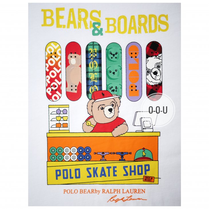 POLO RALPH LAUREN POLO BEAR BOYS COTTON JERSEY T-SHIRT