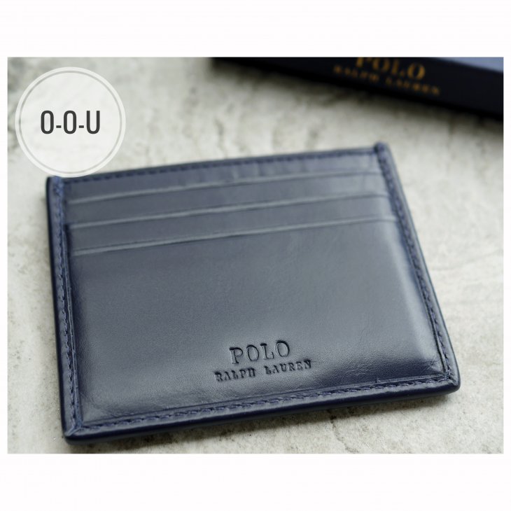 POLO RALPH LAUREN SIGNATURE PONY LEATHER CARD CASE