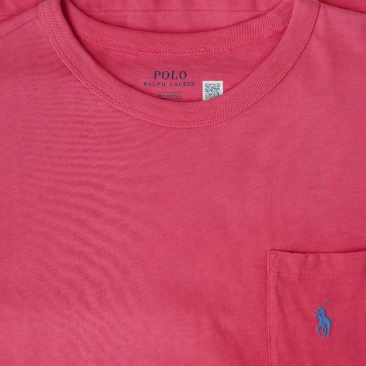 POLO RALPH LAUREN WOMEN COTTON CREWNECK POCKET TEE DRESS