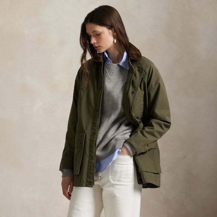 POLO RALPH LAUREN WOMEN COTTON UTILITY JACKET