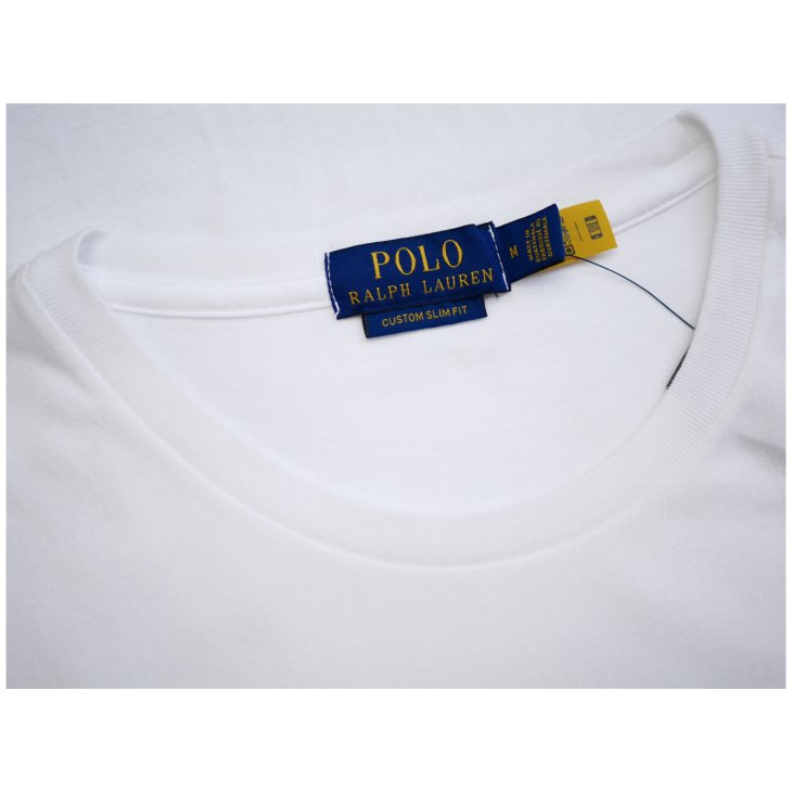 POLO RALPH LAUREN CUSTOM SLIM FIT POLO BEAR JERSEY T-SHIRT