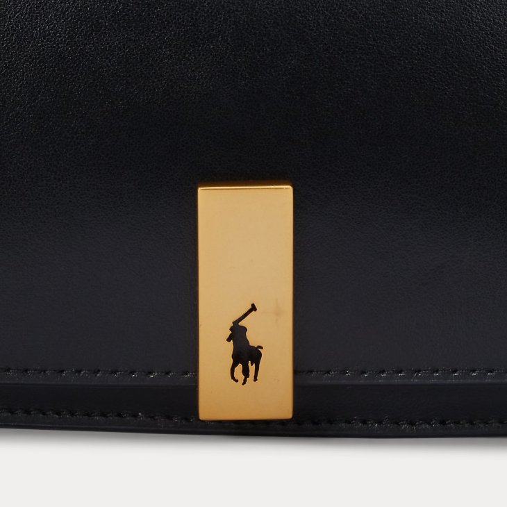 POLO RALPH LAUREN POLO ID LEATHER MEDIUM  CLUTCH BAG
