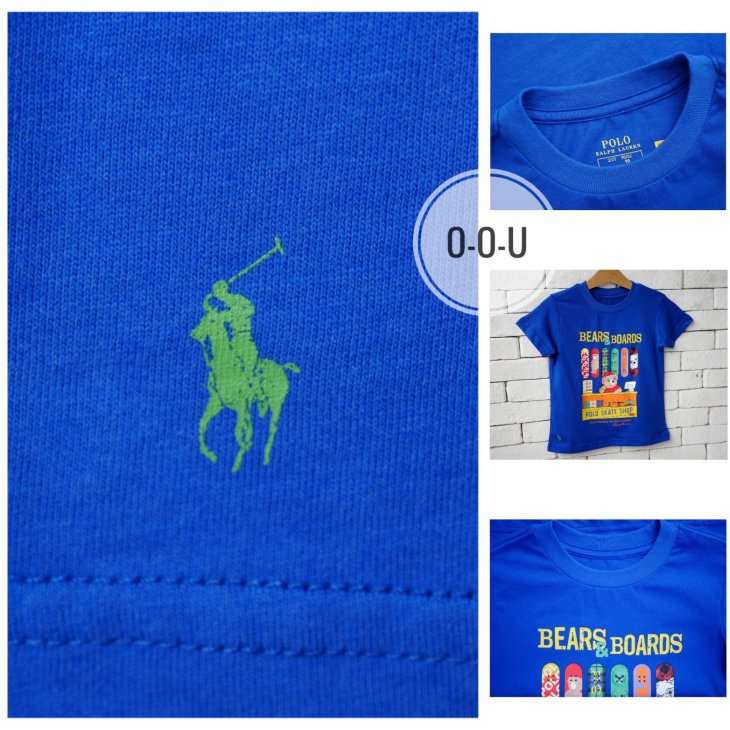POLO RALPH LAUREN POLO BEAR KIDS COTTON JERSEY T-SHIRT