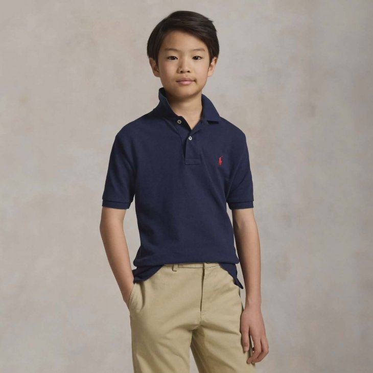 POLO RALPH LAUREN BOYS THE ICONIC MESH POLO SHIRT