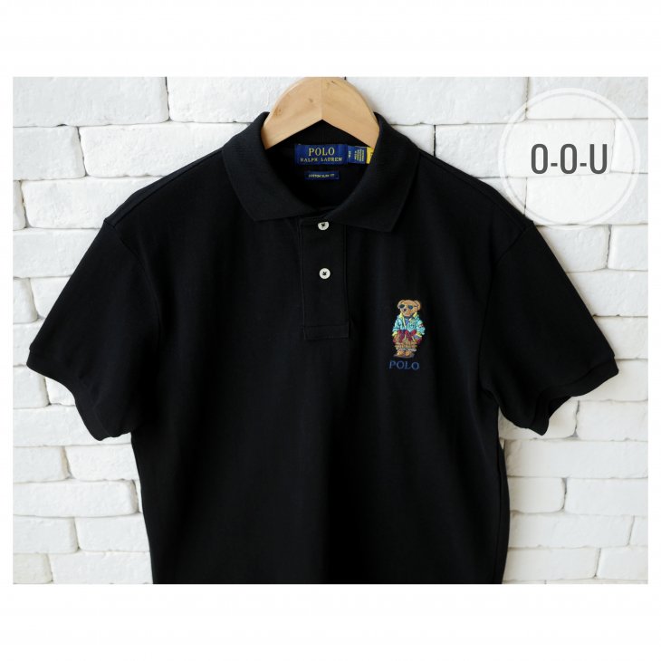 POLO RALPH LAUREN CUSTOM SLIM FIT POLO BEAR POLO SHIRT