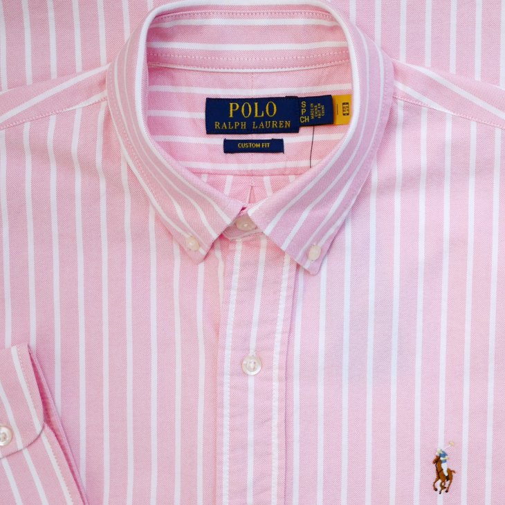 POLO RALPH LAUREN CUSTOM FIT STRIPED OXFORD SHIRT