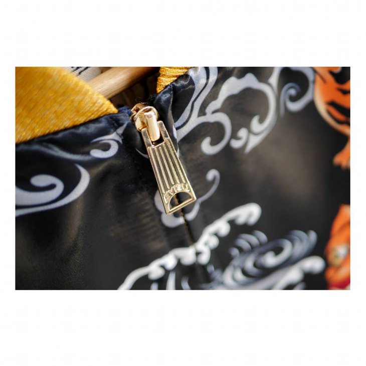 EVISU Bomber Jacket with Baku and Nue Digital Print